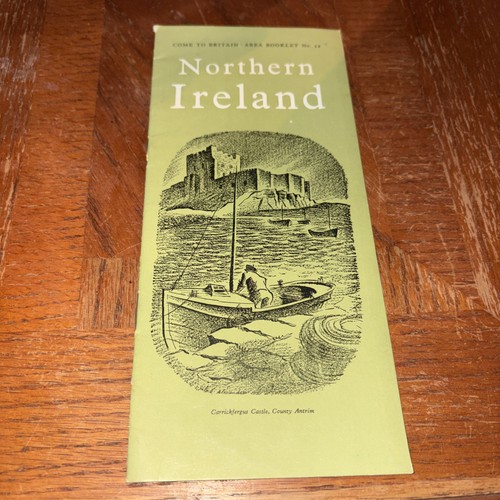 Vintage NORTHERN IRELAND, COME TO BRITAIN AREA Booklet No. 12 with Map VTG