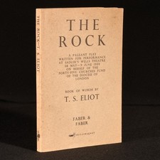 1934 The Rock T. S. Eliot Pageant Play First Edition