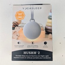 Yoga Sleep HUSHH 2 Portable Sound Machine Night Light NEW