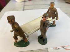Manoil Barclay Stretcher Bearers with open hands and Nurse In Brown W/Stretcher