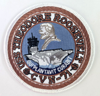 USS THEODORE ROOSEVELT CVN-71 Aircraft Carrier PATCH 3.5 inch