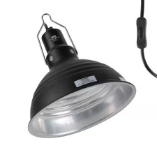 8.5 In. Reptile Light Fixture with Lightweight Aluminum Reflector Dome for UVB L