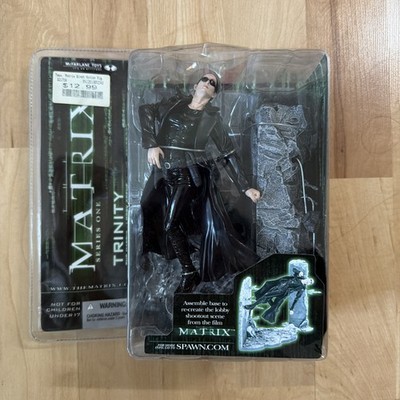 Y2K The Matrix Series One TRINITY Lobby Scene 2003 McFarlane Bubble Damage
