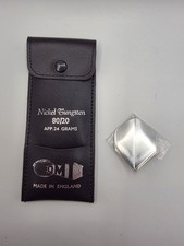 Vintage DMI Leather Dart Carrying Pouch And Silver Flights