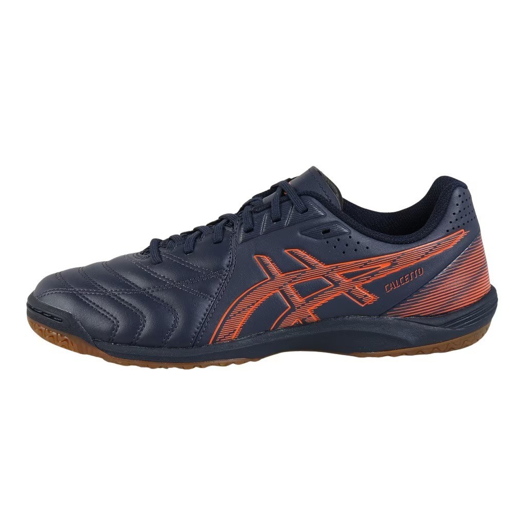 ASICS CALCETTO WD 9 1113A037 401 Midnight Habanero Futsal Shoes oki02 thumbnail 7