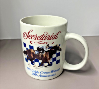 Secretariat Mug 1973 Triple Crown 20th Anniversary Racing Form Kentucky Derby