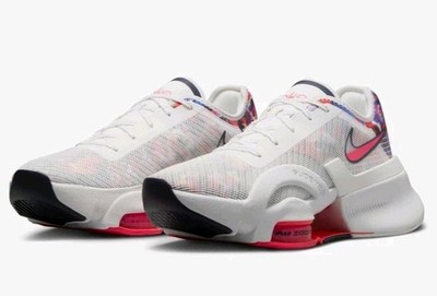Womens Nike Air Zoom SuperRep 3 White Paint Smudge Shoes DA9492-100 W: 15 M: 13