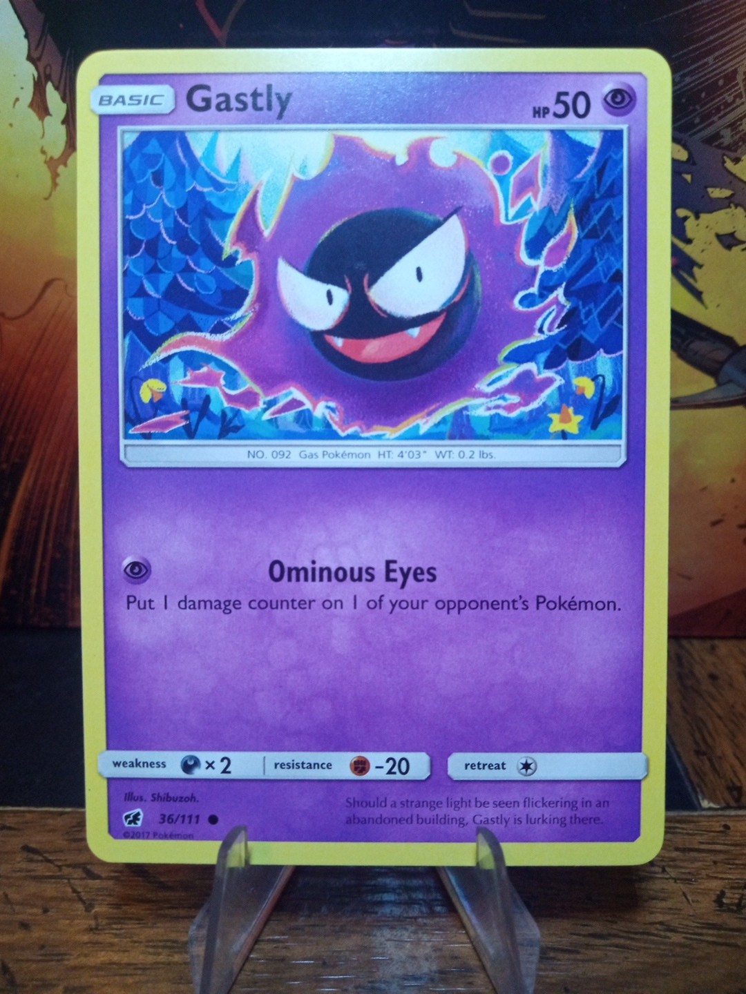 2017 Pokemon Crimson Invasion Gastly #36 VLP