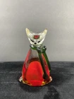 VTG Murano Sommerso MCM Art Glass Stylized Cat