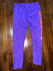 Z Clemson Heathered Leggings Purple/Orange Logo Women’s L  Activewear — photo 1