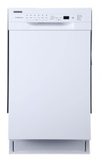 EdgeStar BIDW1802WH 18 Inch Wide 8 Place Setting Built-In Dishwasher White