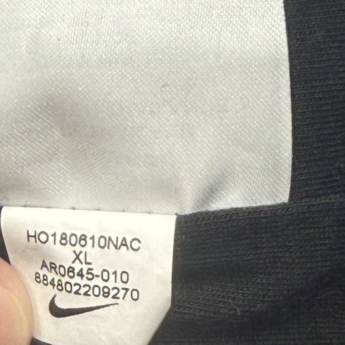 FEAR OF GOD x Nike Nylon gefütterte Hose schwarz AR0645-010 seitlicher Druckknopf Warm Up Gr. XL - Bild 8 von 11