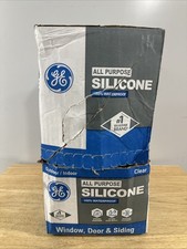 GE All Purpose Silicone 1 Sealant - Clear - 10.1 oz., 12 Pack