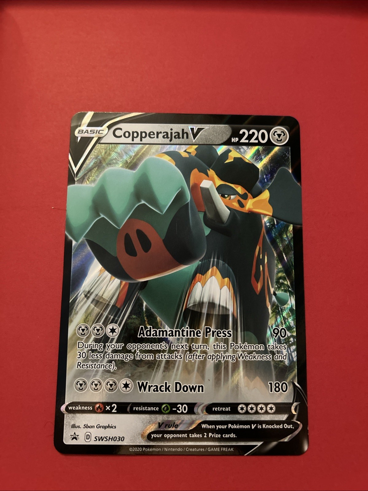 Copperajah V SWSH030/307 Black Star Promo Holo Pokemon TCG