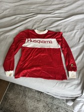vintage 70s HUSQVARNA HUSKY MOTOCROSS JERSEY VIKING L MOTO MOTORCYCLE