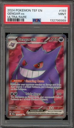 Pokemon Gengar ex Temporal Forces Ultra Rare #193 PSA 9 Mint