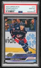 2023 Extended Series Young Guns UD Exclusives Adam Fantilli PSA 10 GEM MT mp7