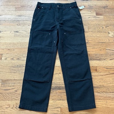 Gap NWT Washed Black 90s Loose Double Knee Carpenter Pants Sz