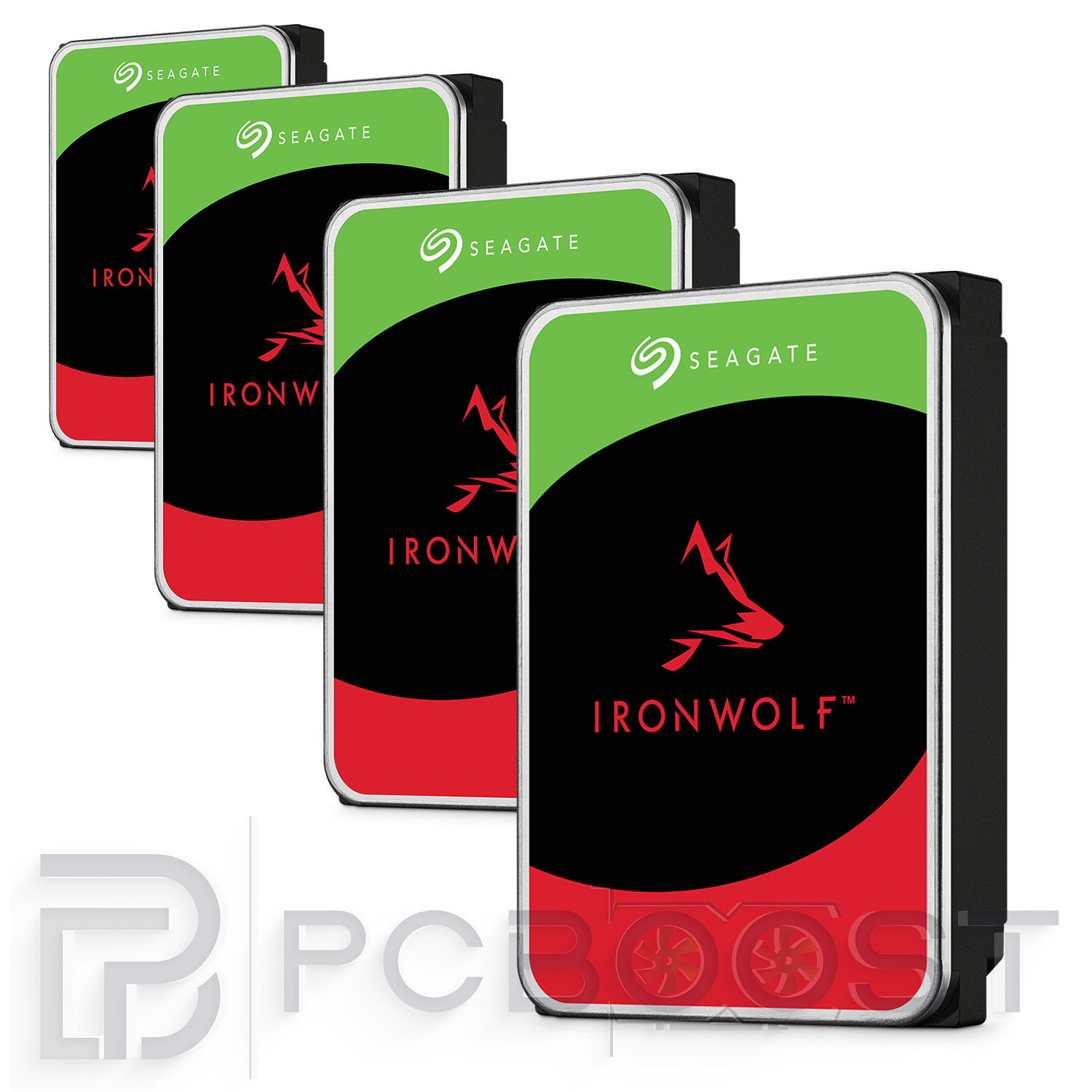 8TB (4×2TB) Seagate IronWolf NAS HDD Bundle 3.5″ 5400RPM SATA 24/7 CMR Drives