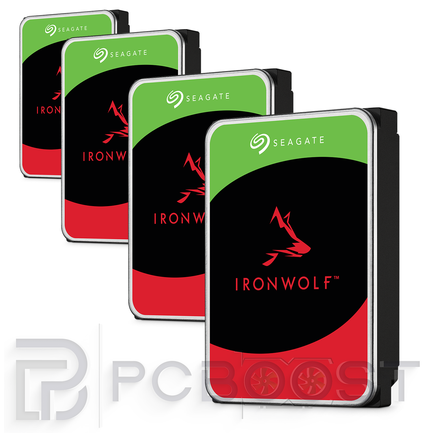 8TB (4×2TB) Seagate IronWolf NAS HDD Bundle 3.5″ 5400RPM SATA 24/7 CMR Drives