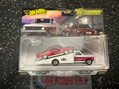 #ad PREMIUM TEAM TRANSPORT 66 CHEVROLET CORVAIR YENKO STINGER Hot Wheels 1:64 GBP 18.95