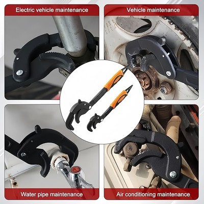2x Multi-function Wrench Universal Adjustable Wrench,A Good Choice for Daily Use