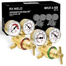 Light Duty Oxygen Acetylene Regulator Set, CGA-540 CGA-200