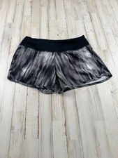 NIKE- WOMEN'S SMALL - BLACK/GRAY DRI FIT RUNNING SHORTS 746985-010 Fast Ship