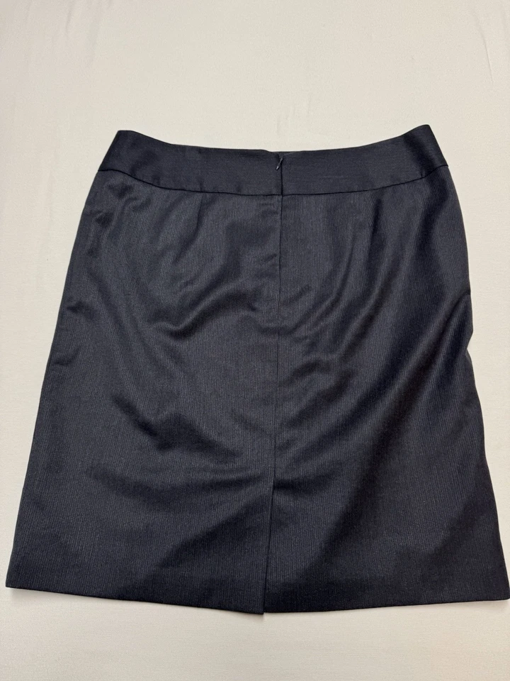 Falda de negocios corporativa recta gris elástica Anne Klein talla 14 Foto 4 de 4