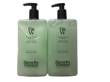 RUSSELL & WINDSOR, EUCALYPTUS & MINT FRAGRANCED HAND WASH 2 X 500ml