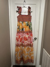 Farm Rio Dress Long Maxi Size L
