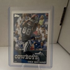Topps 2010 Dez Bryant Dallas Cowboys #425 Rookie NFL Football Trading Card. rookie card picture