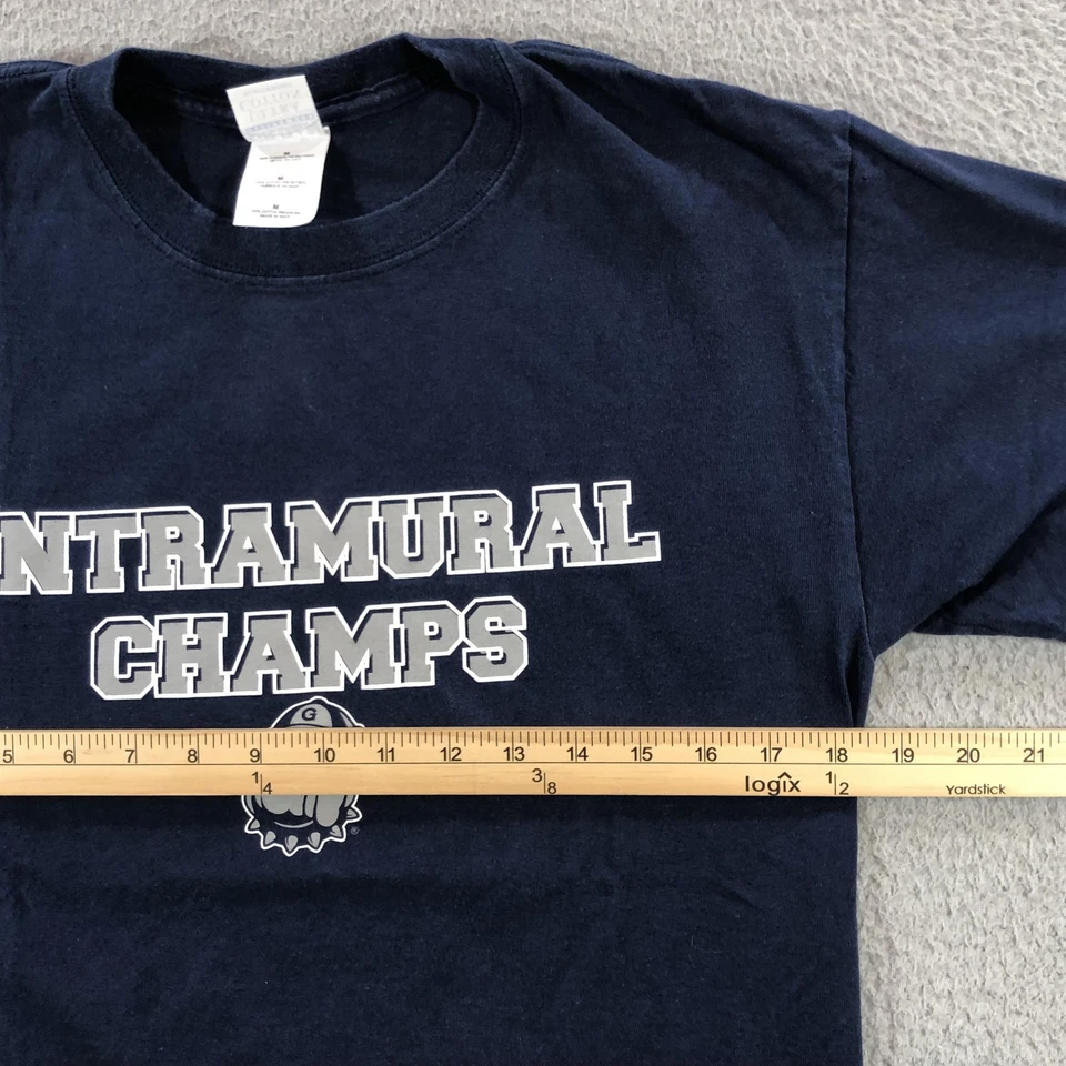 Georgetown Hoyas Shirt Mens Medium NCAA Basketball Intramural Champs Gildan Tee - Image 3 of 4