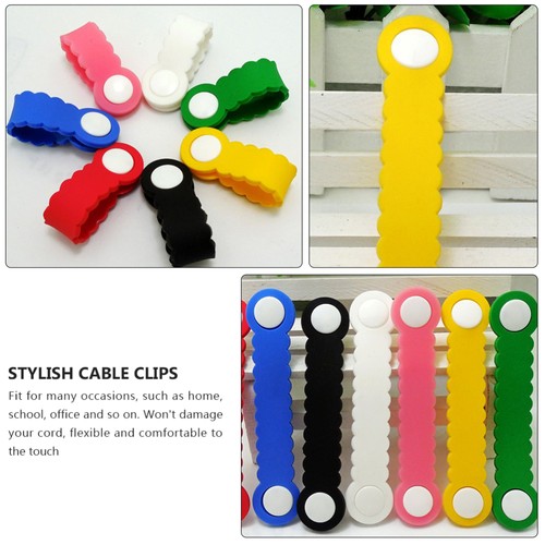 12 Pcs Headphone Wire Wrapping Organizer Cable Wrappers Convenient Clips - 第 7/12 張圖片