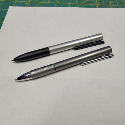 Lamy Tipo Aluminum Rollerball Pen Lot Of 2 Silver Black Need Ink