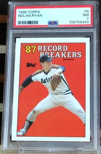 1988 Topps Baseball - Nolan Ryan #6 - PSA 7 NM