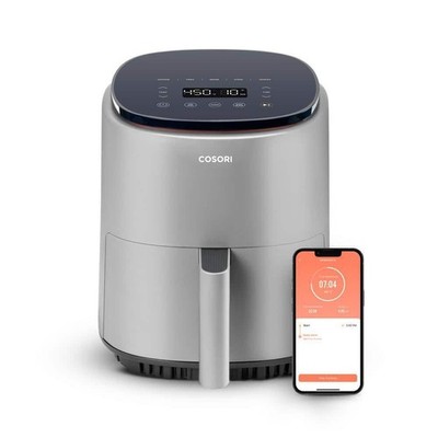COSORI Lite 4-Quart Smart Air Fryer - Grey (Open Box)