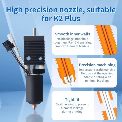 Quick-Swap Hardened Steel Ceramic Heating Block Hotend Kit For Creality K2 Plus - Picture 6 of 23