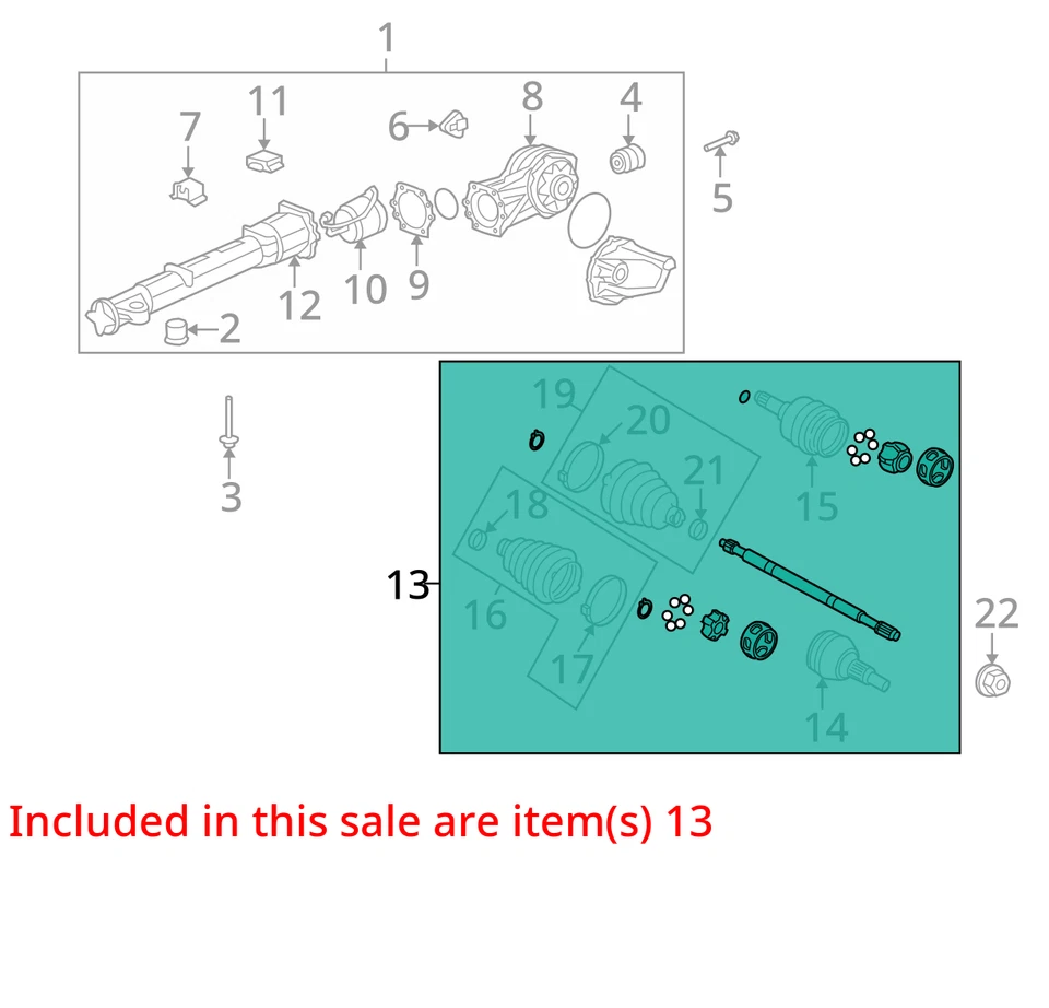 Eje trasero pasajero Saturn Outlook C/v KTEF6 Foto 2 de 3