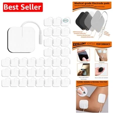 40 Pcs TENS Unit Electrode Pads - Reusable with Self-Adhesion for Pain Relief