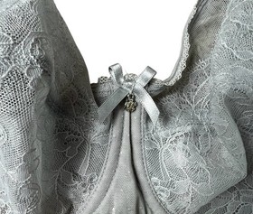 Wacoal Retro Chic Full Figure Underwire Bra 855186  Size 36D  Silvery-Gray