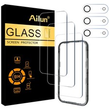 3 Pack Screen Protector for iPhone Air 6.5 inch  3 Pack Camera Lens Protecto...