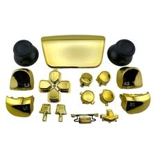 Gold Controller Full Button Set Thumbstick Cover Triggers For PS5 V1 BDM-010