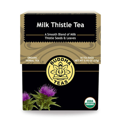 Organic Milk Thistle Tea - OU Kosher, USDA Organic, CCOF Organic, 18 Bleach-Free