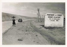 ANCIENNE PHOTO 1953 MAROC ROUTE DE OUJDA COL DE REDJEM ZHAZA DESERT