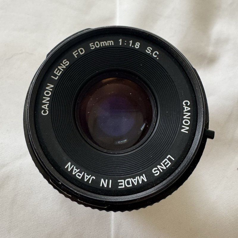 Canon FD 50mm f/1.8 S.C. Manual Focus Standard Lens FD Mount 52mm