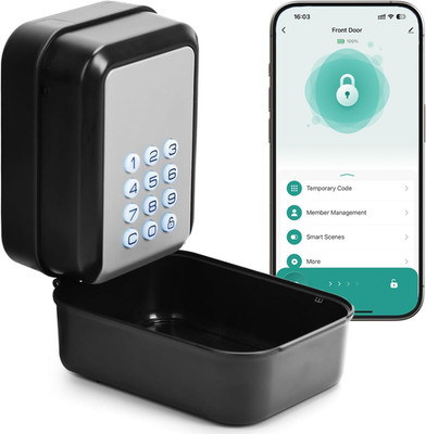 Smart Key Lock Box Electronic Bluetooth Lock Box with Tuya APP Control & PIN Cod