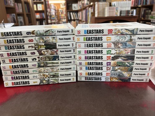 Beastars Manga Novelas Gráficas Volumen 1-18 Inglés Paru Itagaki Lote de 18