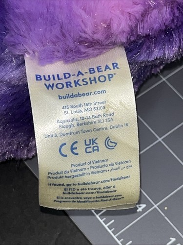 BAB “ Blue” Disney Movie IF 18” Purple Plush with Sound Build A Bear - Picture 10 of 13