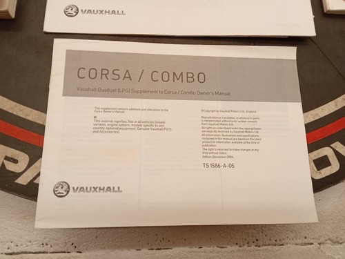 Vauxhall Combo 2005 Mk2 (c) Owners Manual/handbook - Picture 7 of 21